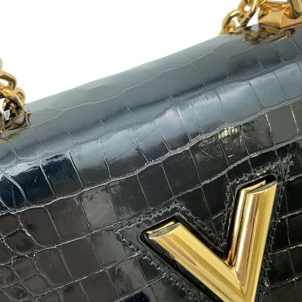 ルイヴィトン チェーンショルダーバッグ クロコダイル ツイストMINI N95388 LOUIS VUITTON バッグ 2way