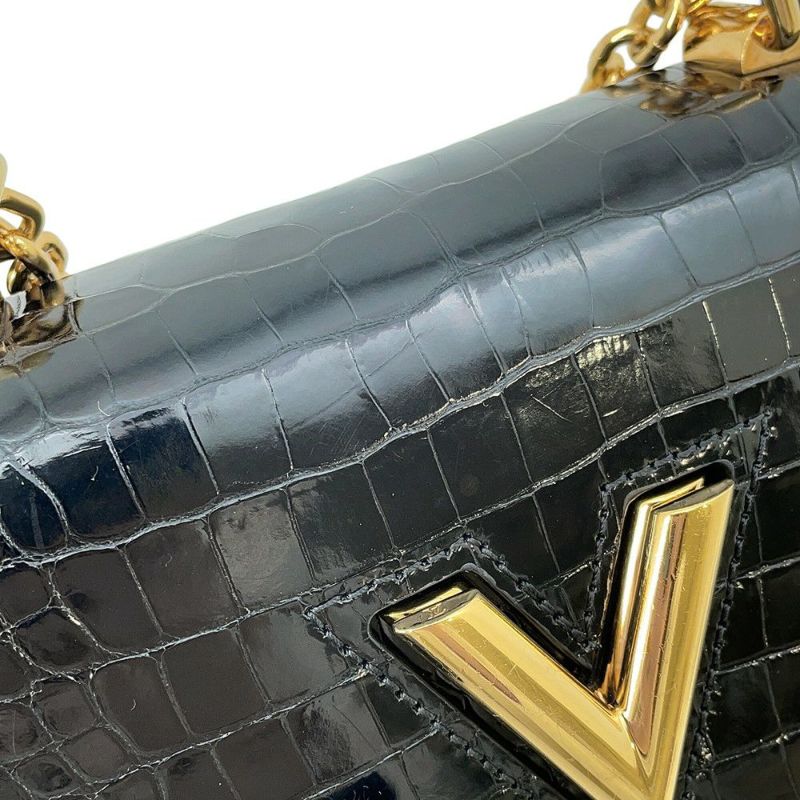ルイヴィトン チェーンショルダーバッグ クロコダイル ツイストMINI N95388 LOUIS VUITTON バッグ 2way