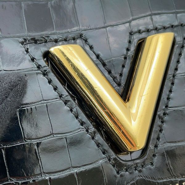 ルイヴィトン チェーンショルダーバッグ クロコダイル ツイストMINI N95388 LOUIS VUITTON バッグ 2way