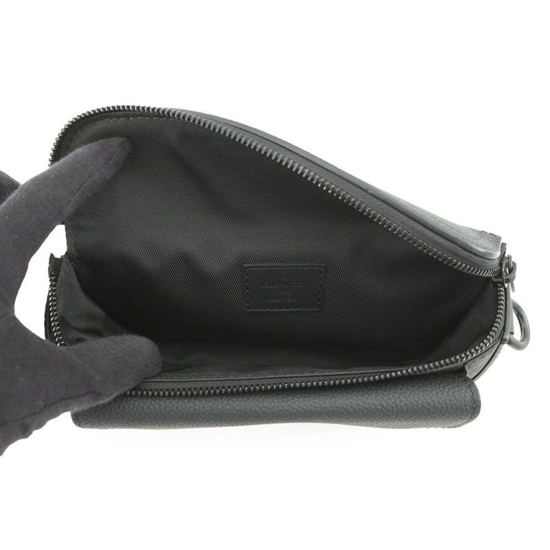 ルイヴィトン ショルダーバッグ LV アエログラム パイロット ウェアラブル ウォレット M83563 ヴィトン バッグ 財布 ブラック 黒