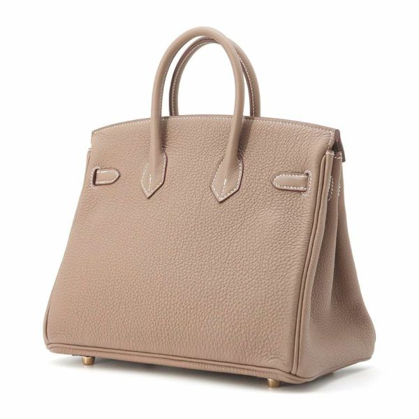 エルメス バーキン25 エトゥープ/ゴールド金具 トゴ W刻印 HERMES Birkin ハンドバッグ