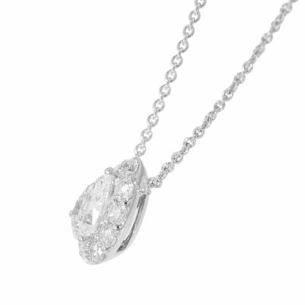 グラフ ネックレス アイコン ペアシェイプ ダイヤモンド ペンダント ダイヤ 中石0.75ct K18WGホワイトゴールド GIA鑑定書付き