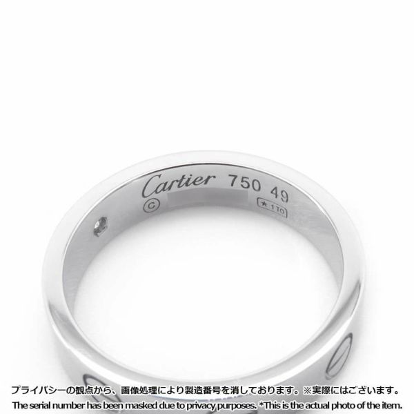 カルティエ リング ミニ ラブリング K18WG ダイヤモンド 1P 0.02ct リングサイズ49 B4050500 Cartier 指輪