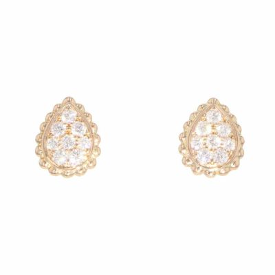 ブシュロン ピアス セルパンボエム スタッズイヤリング エクストラスモール XS ダイヤモンド 16P 計0.25ct K18PG Boucheron 安心保証