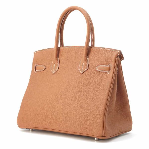 エルメス バーキン30 ゴールド/シルバー金具 トゴ W刻印 HERMES Birkin ハンドバッグ