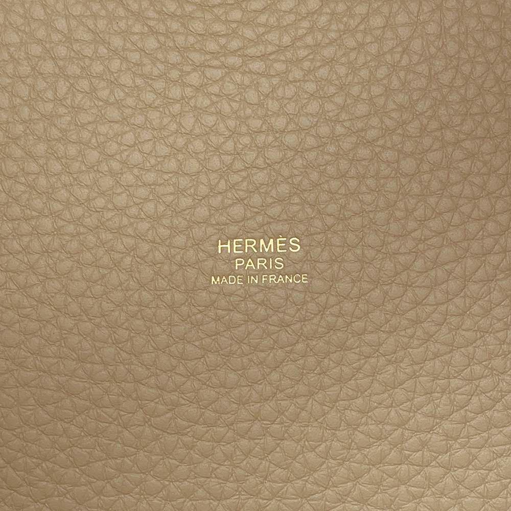 エルメス ハンドバッグ ピコタンロックPM ベージュマルファ/ゴールド金具 トリヨクレマンス W刻印