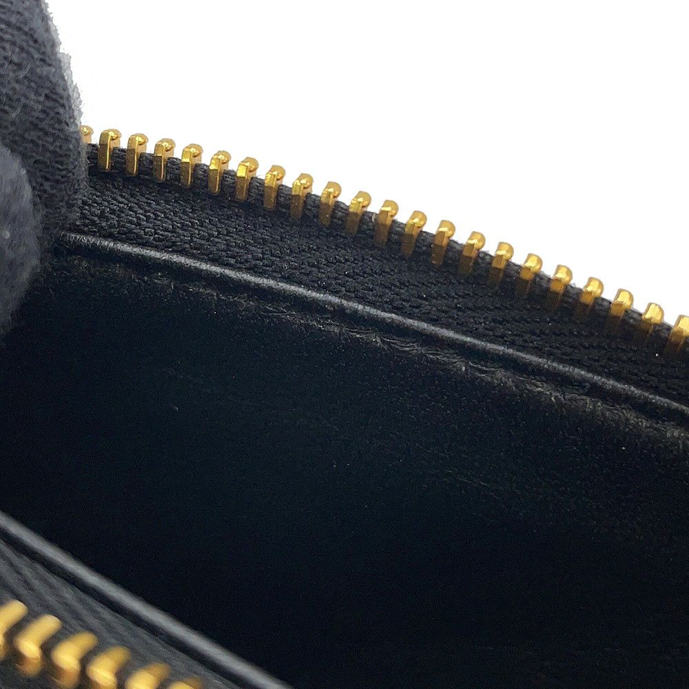 プラダ コインケース スタッズ フラグメントケース レザー 1MC086 PRADA カードケース 財布 黒