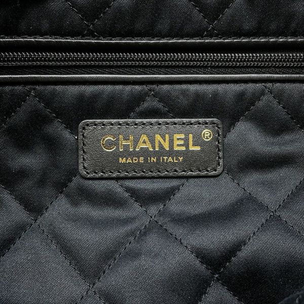 シャネル チェーンショルダーバッグ CHANEL22 スモール キャビアスキン AS3260 CHANEL ポーチ付き 黒