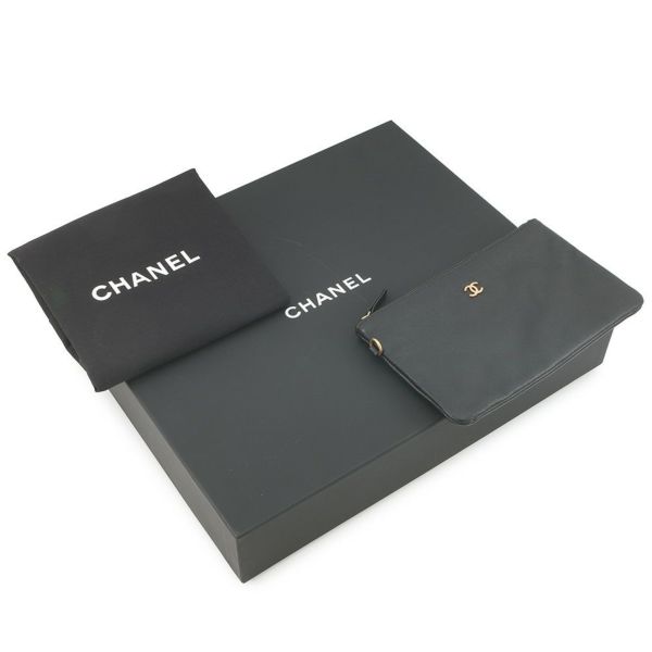 シャネル チェーンショルダーバッグ CHANEL22 スモール キャビアスキン AS3260 CHANEL ポーチ付き 黒