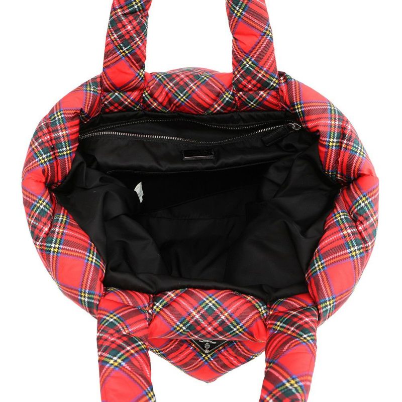 プラダ トートバッグ チェック キルティング ナイロン 2VG082 PRADA