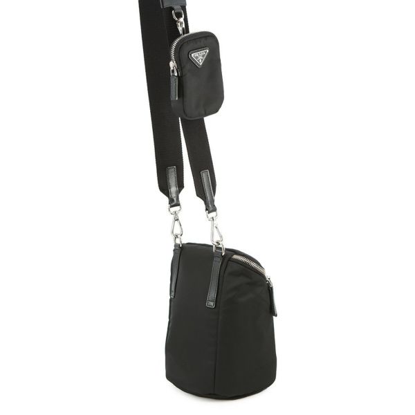 プラダ ショルダーバッグ Re-Nylon トライアングルロゴ ナイロン 2VH147 PRADA 黒