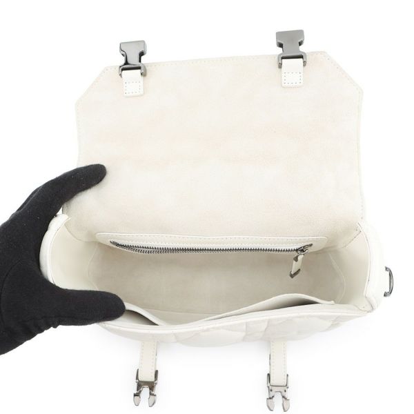 クリスチャン・ディオール ショルダーバッグ マクロカナージュ ディオールキャンプ スモール M1243BNEY 白