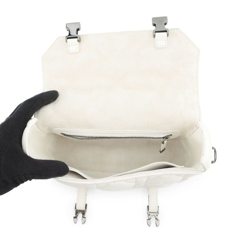 クリスチャン・ディオール ショルダーバッグ マクロカナージュ ディオールキャンプ スモール M1243BNEY 白