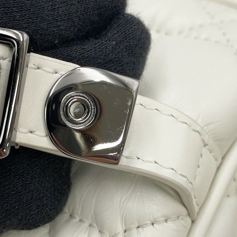 クリスチャン・ディオール ショルダーバッグ マクロカナージュ ディオールキャンプ スモール M1243BNEY 白