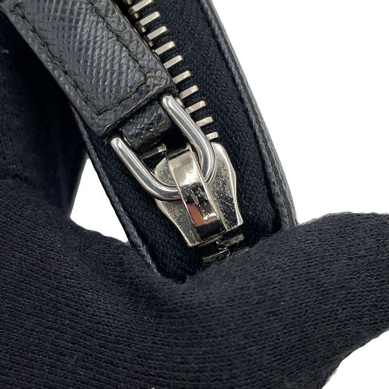 プラダ コインケース サフィアーノ ロゴ レザー 2M1358 PRADA 黒