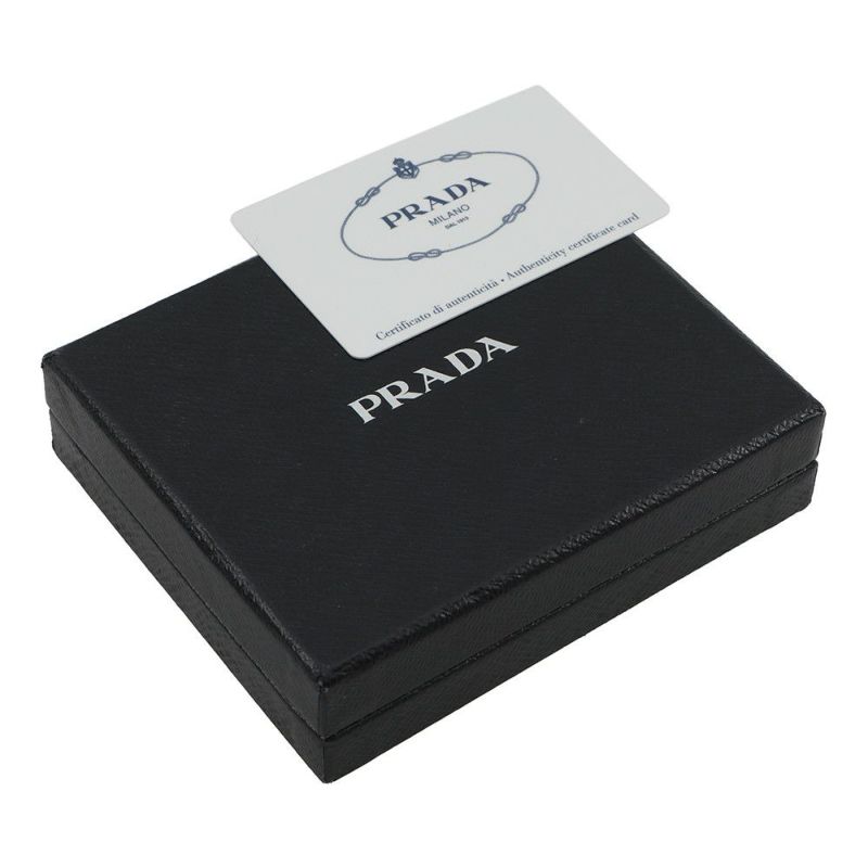 プラダ コインケース サフィアーノ ロゴ レザー 2M1358 PRADA 黒