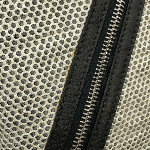 フェンディ リュック ロゴ バックパック ナイロン/メッシュ 7VA466 FENDI 黒 白