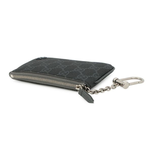 グッチ キーケース キーポーチ グレー トリム GGスプリーム/レザー 820666 GUCCI 財布 黒