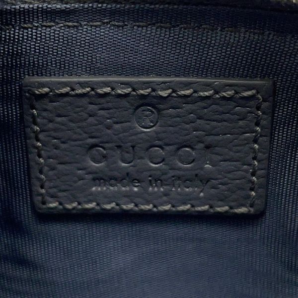 グッチ キーケース キーポーチ グレー トリム GGスプリーム/レザー 820666 GUCCI 財布 黒