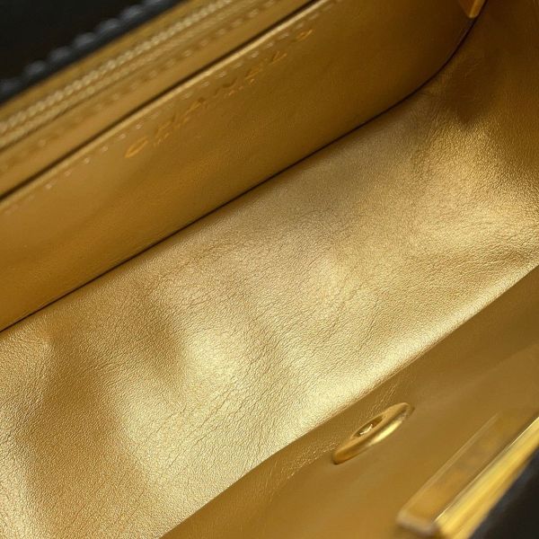 シャネル チェーンショルダーバッグ ミニ マトラッセ ココマーク ココボール ラムスキン AS1786 CHANEL 黒