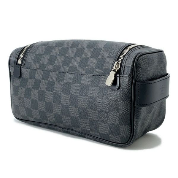 ルイヴィトン ポーチ ダミエ・グラフィット トワレ・ポーチ N47625 LOUIS VUITTON ヴィトン バッグ ブラック 黒 ノワール