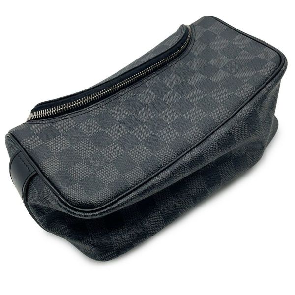 ルイヴィトン ポーチ ダミエ・グラフィット トワレ・ポーチ N47625 LOUIS VUITTON ヴィトン バッグ ブラック 黒 ノワール