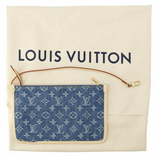 ルイヴィトン ショルダーバッグ モノグラム・デニム キャリーオール NM MM M46855 LOUIS VUITTON ポーチ付き