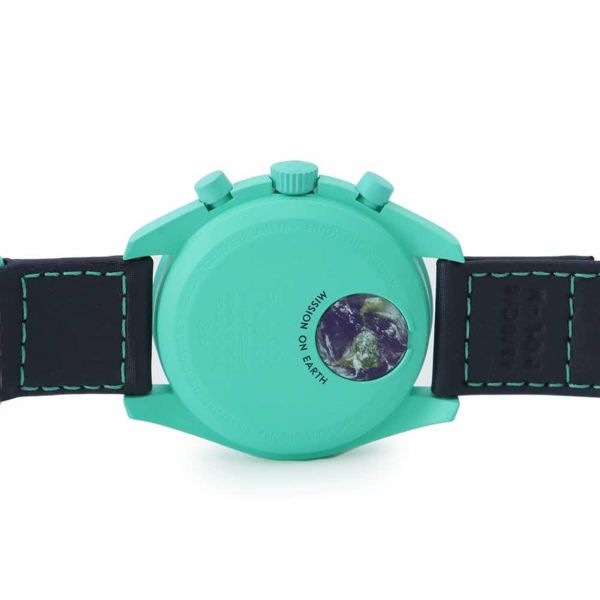 スウォッチ オメガ スピードマスター MISSION ON EARTH SO33L103 Swatch 腕時計 ダークブルー文字盤