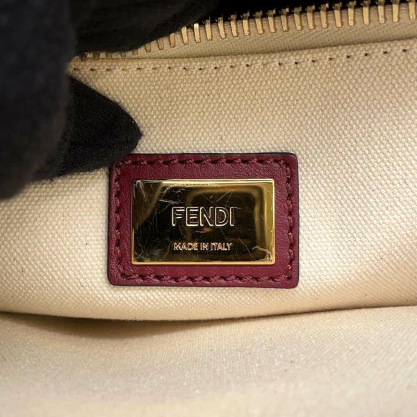 フェンディ ハンドバッグ ピーカブー キャンバス クロコダイル レギュラー 8BN2903 FENDI 2wayショルダーバッグ