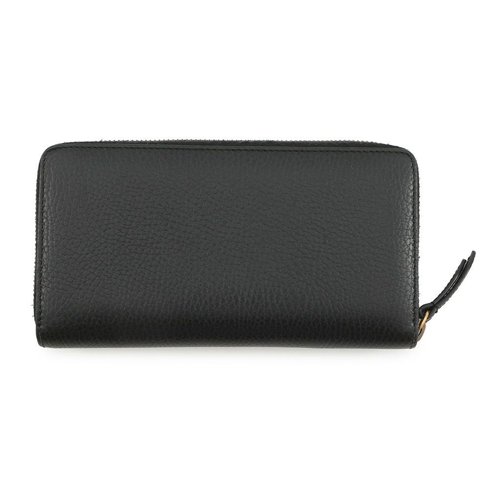 グッチ 長財布 GGマーモント ワッペンモチーフ レザー 474584 ラウンドファスナー GUCCI 財布 UFO ドラゴン 黒