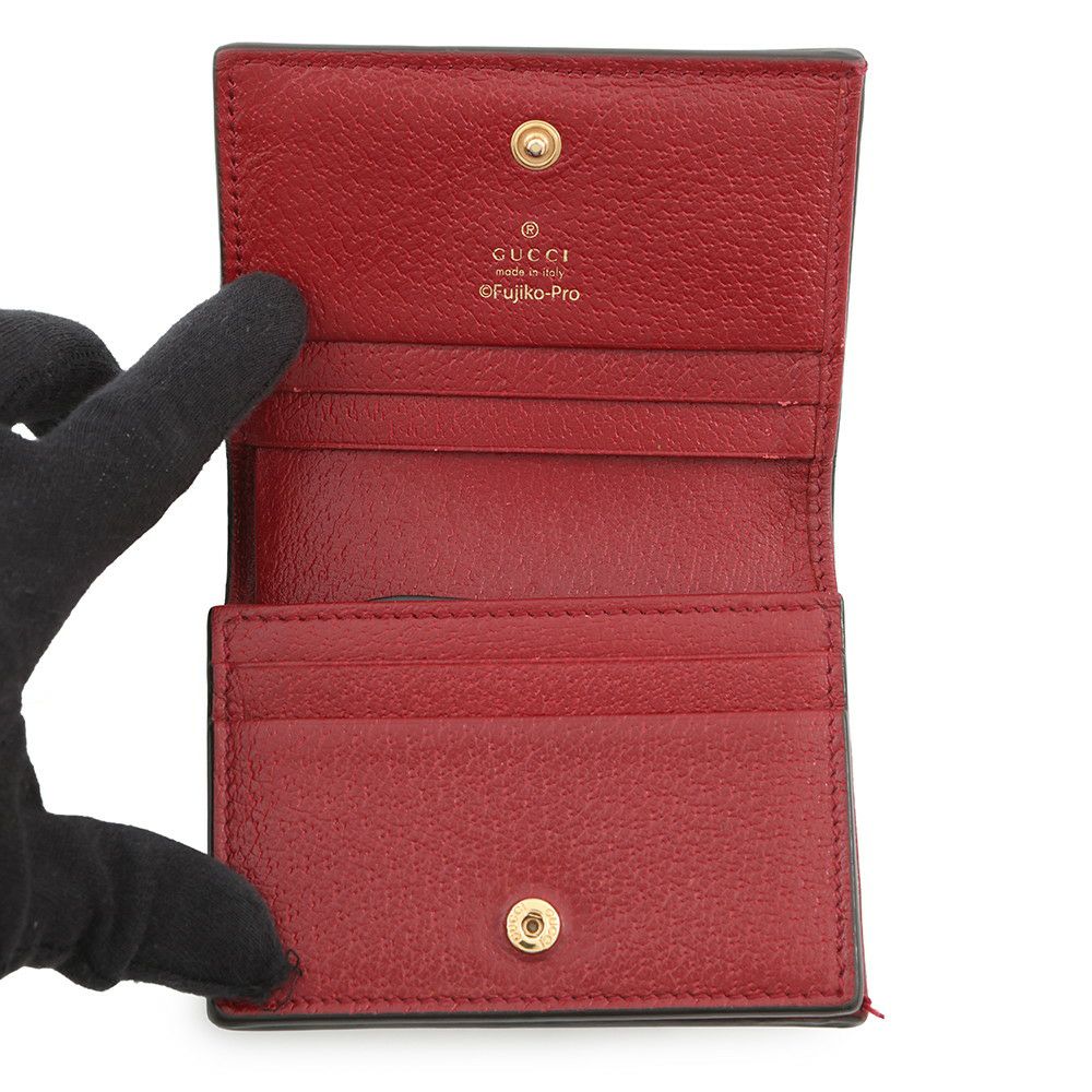 グッチ 財布 GGスプリーム ミニウォレット カードケース 647788 GUCCI コンパクトウォレット ドラえもん コラボ
