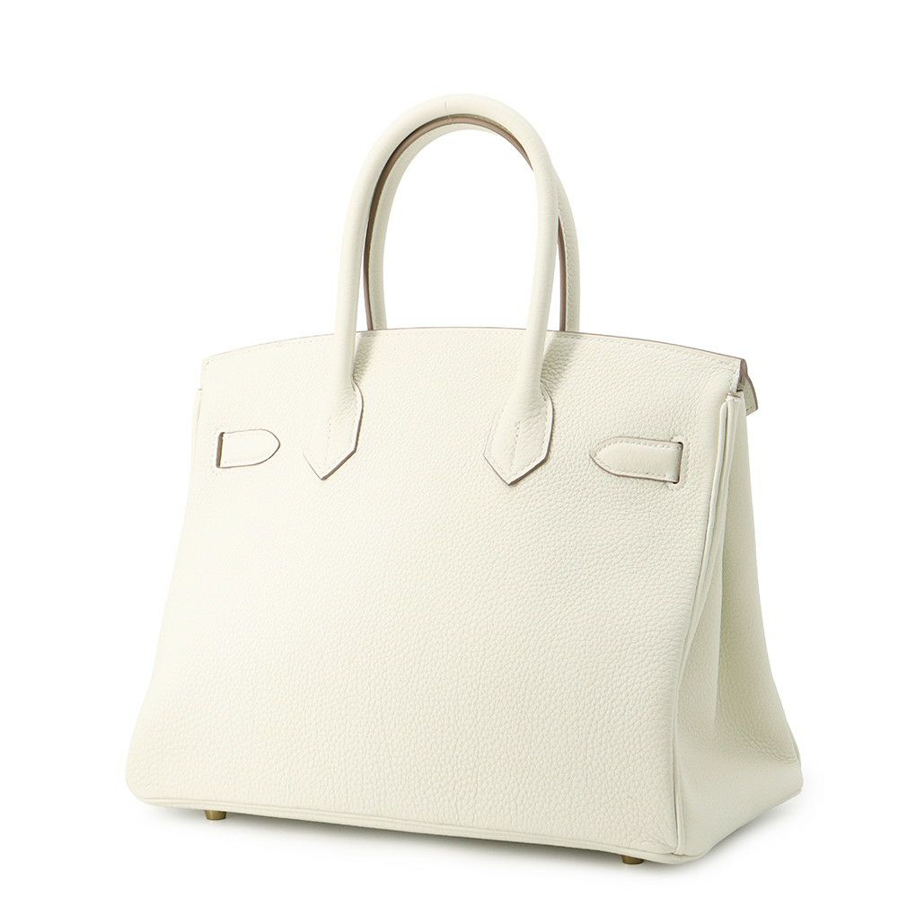 エルメス バーキン30 マッシュルーム/ゴールド金具 トゴ B刻印 HERMES Birkin ハンドバッグ