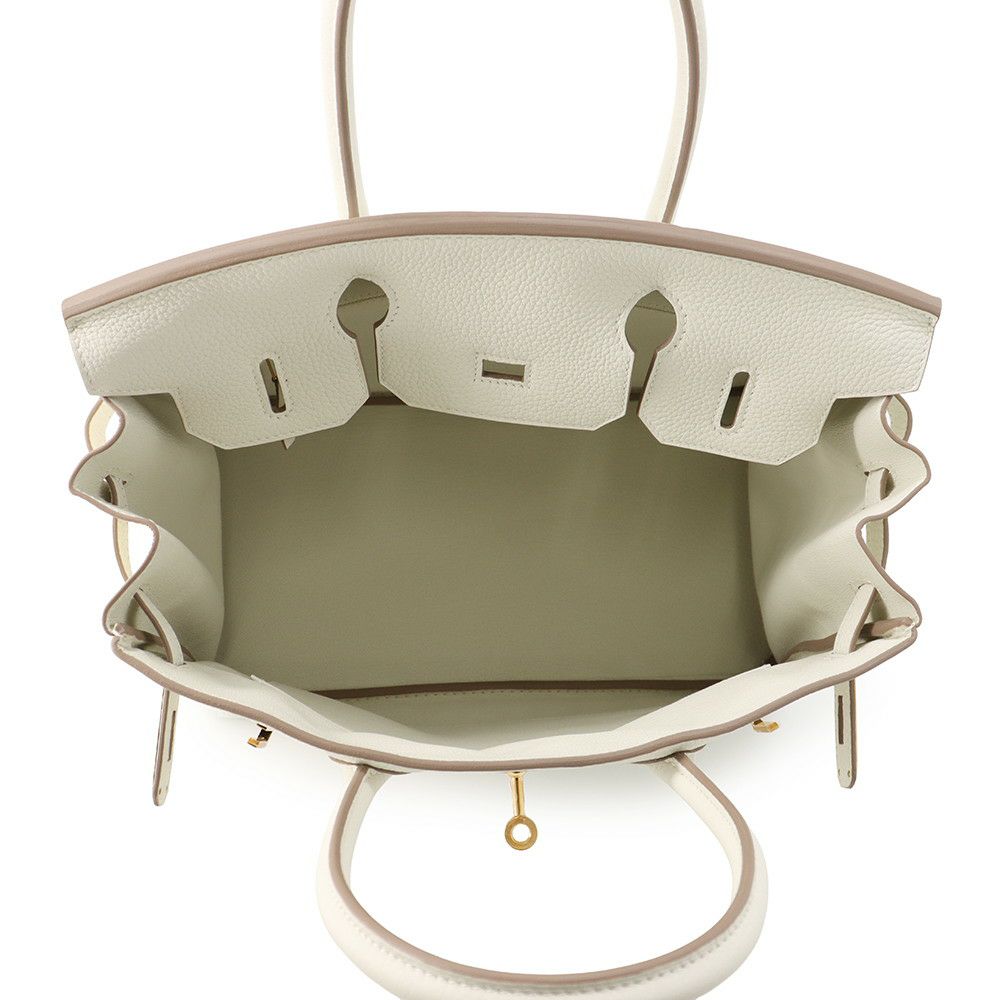 エルメス バーキン30 マッシュルーム/ゴールド金具 トゴ B刻印 HERMES Birkin ハンドバッグ