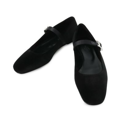 エルメス バレエシューズ ケリー レディースサイズ37 1/2 HERMES 靴 黒