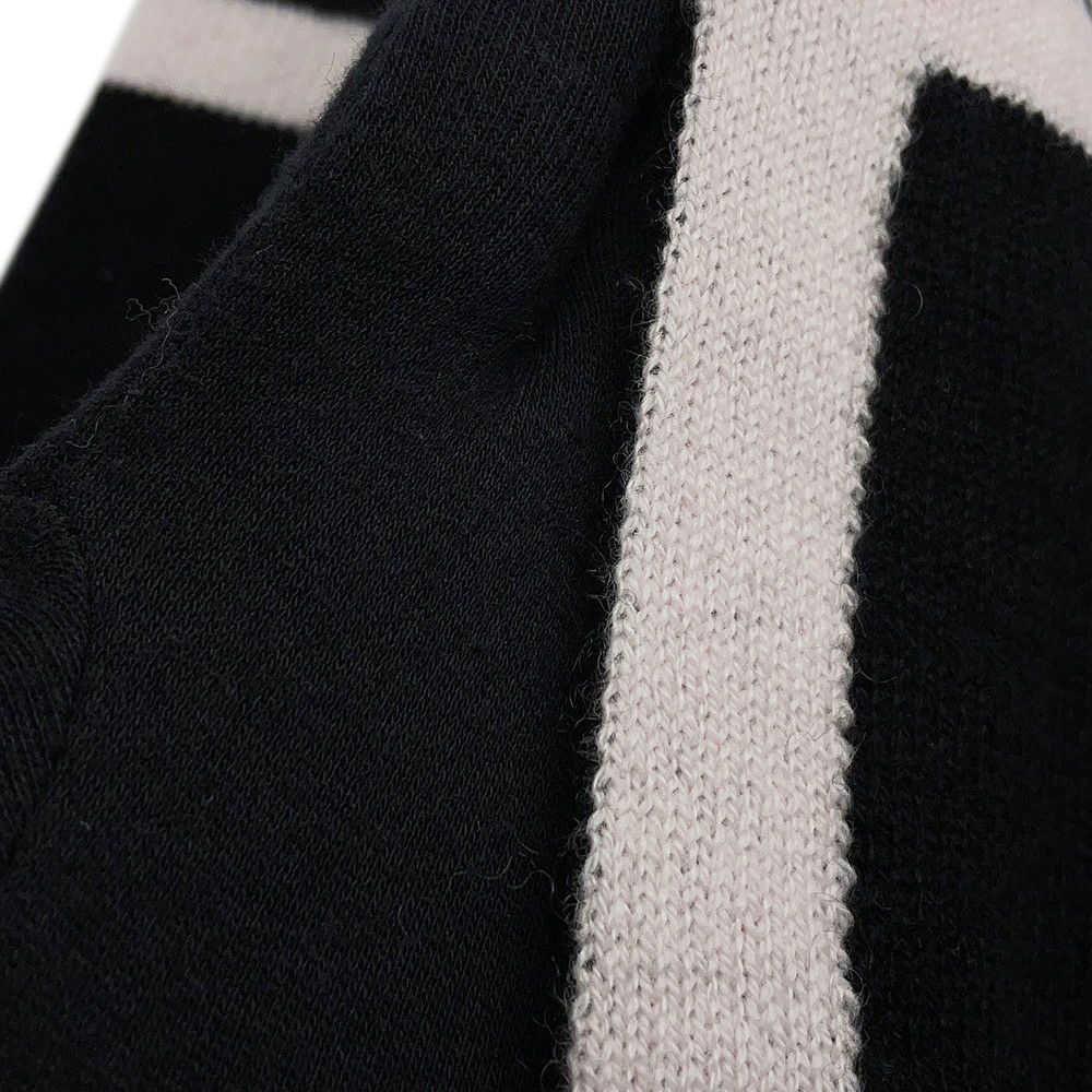 シャネル マフラー ココマーク カシミヤ CHANEL ストール 黒 白