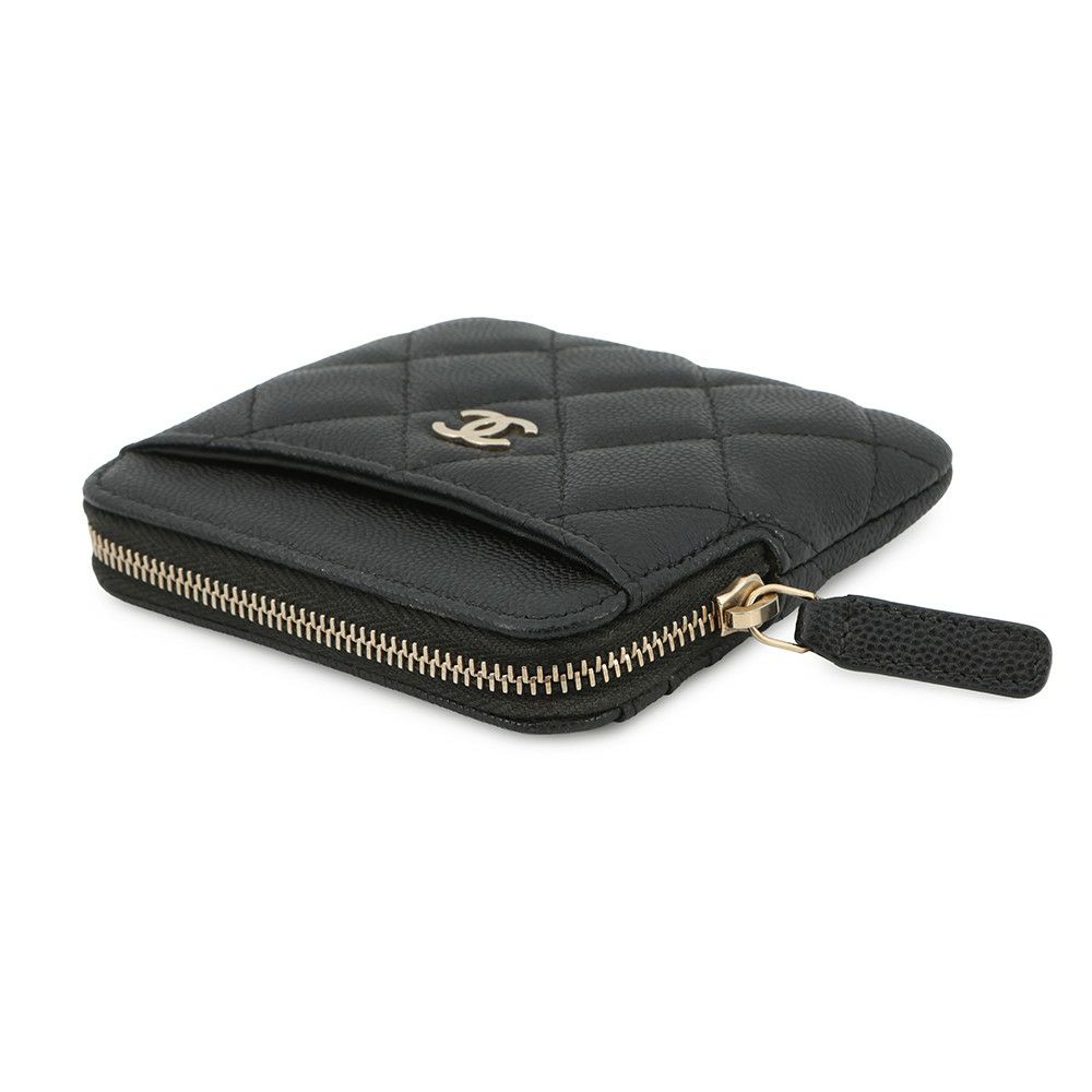 シャネル コインケース マトラッセ ココマーク キャビアスキン AP2061 CHANEL 財布 小銭入れ 黒