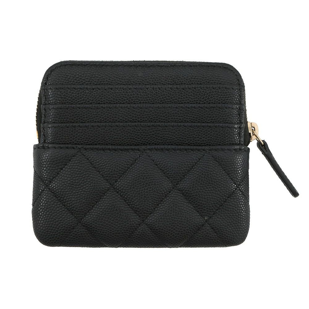 シャネル コインケース マトラッセ ココマーク キャビアスキン AP2061 CHANEL 財布 小銭入れ 黒