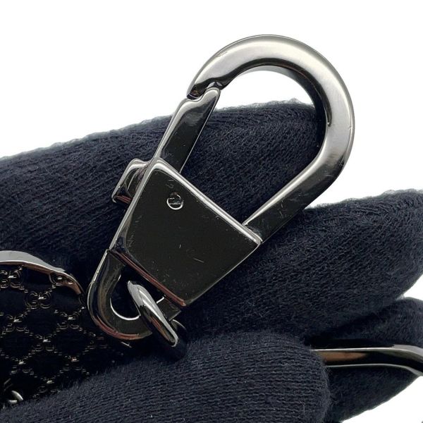 グッチ キーホルダー インターロッキングG ドッグ キーチェーン メタル 817294 GUCCI チャーム メンズ 黒
