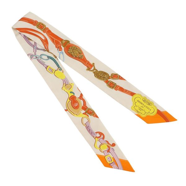 エルメス スカーフ ツイリー ブリッド・ドゥ・ガラアップリケピケ HERMES シルク 2023春夏