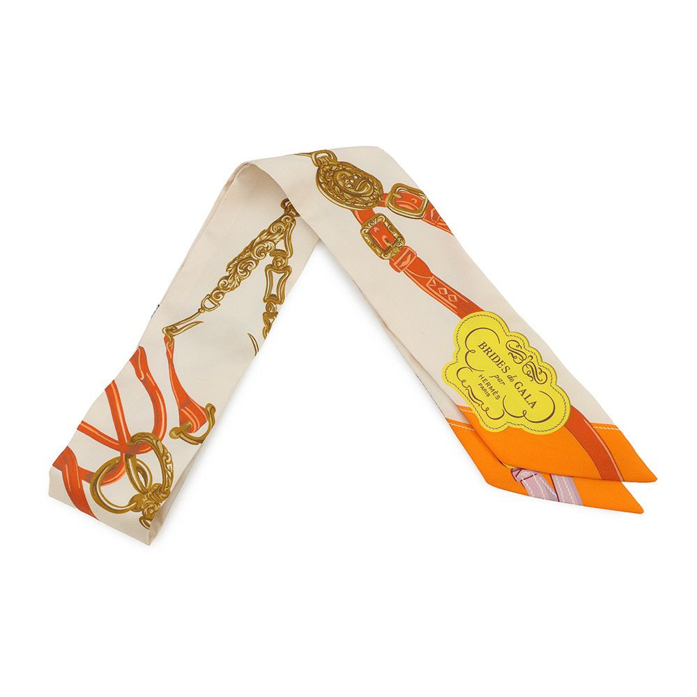 エルメス スカーフ ツイリー ブリッド・ドゥ・ガラアップリケピケ HERMES シルク 2023春夏