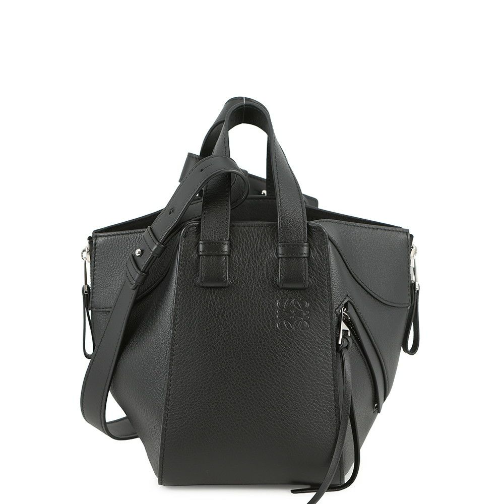 ロエベ ハンドバッグ ハンモックバッグ コンパクト クラシックカーフレザー A538H13X10 LOEWE 2way 黒