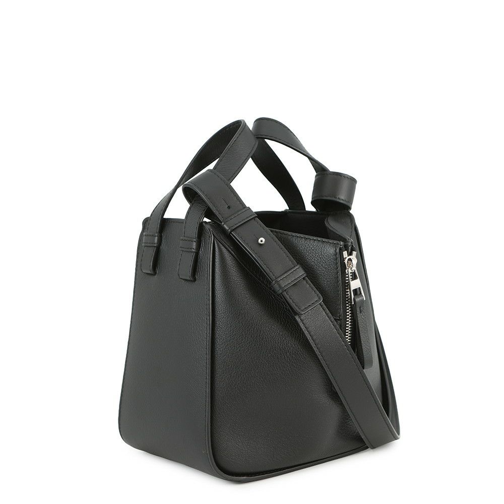 ロエベ ハンドバッグ ハンモックバッグ コンパクト クラシックカーフレザー A538H13X10 LOEWE 2way 黒