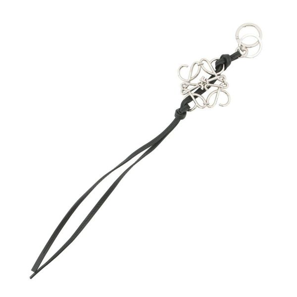 ロエベ バッグチャーム アナグラム レザー C821232X02 LOEWE 黒