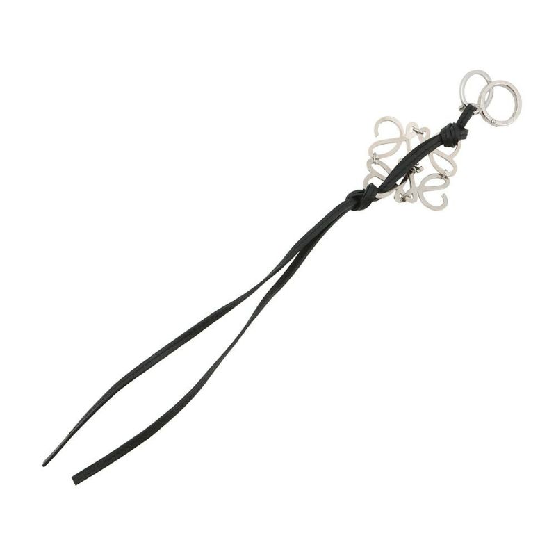 ロエベ バッグチャーム アナグラム レザー C821232X02 LOEWE 黒