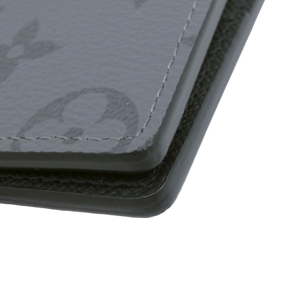 ルイヴィトン 二つ折り財布 モノグラム・エクリプス リバース ポルトフォイユ・スレンダー M80906 LOUIS VUITTON ブラック 黒