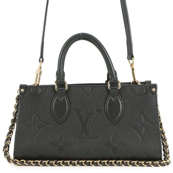ルイヴィトン ハンドバッグ モノグラム・アンプラント オンザゴー EW M23640 LOUIS VUITTON 3way 黒 ブラック