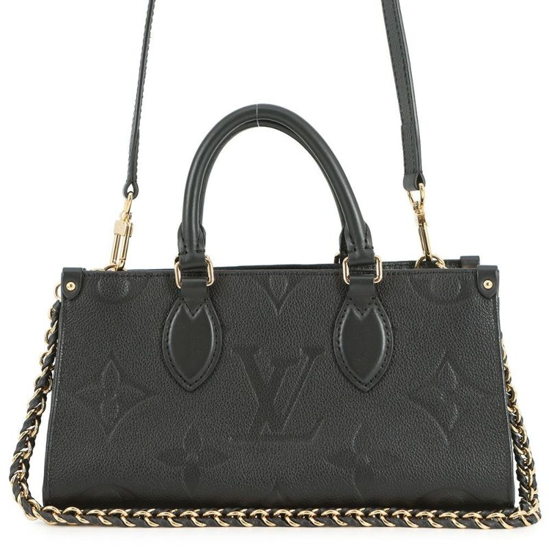 ルイヴィトン ハンドバッグ モノグラム・アンプラント オンザゴー EW M23640 LOUIS VUITTON 3way 黒 ブラック