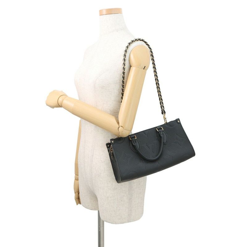 ルイヴィトン ハンドバッグ モノグラム・アンプラント オンザゴー EW M23640 LOUIS VUITTON 3way 黒 ブラック