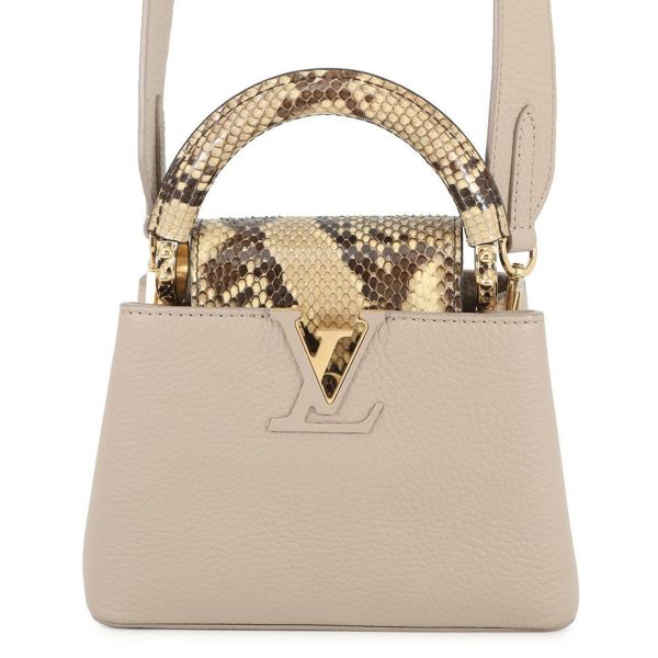 ルイヴィトン ハンドバッグ トリヨンレザー/パイソン カプシーヌ MINI N81258 LOUIS VUITTON  2wayショルダーバッグ