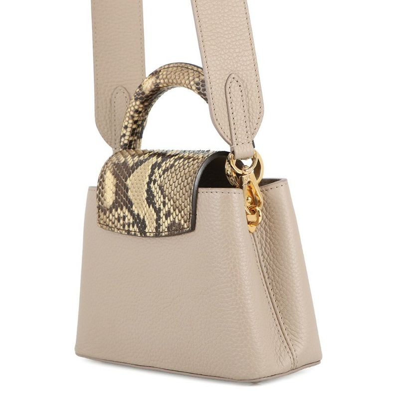 ルイヴィトン ハンドバッグ トリヨンレザー/パイソン カプシーヌ MINI N81258 LOUIS VUITTON  2wayショルダーバッグ